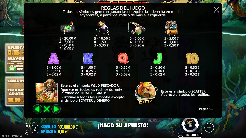 Amazon Xtreme — tabla de pagos
