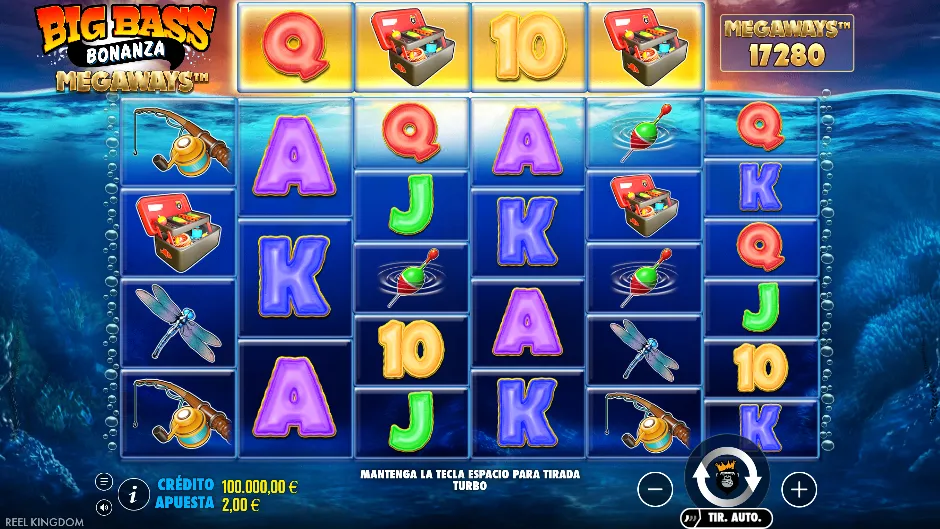 Big Bass Bonanza Megaways — pantalla del juego