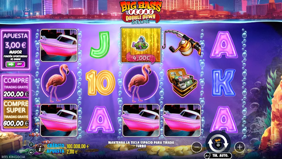 Big Bass Vegas Double Down Deluxe — pantalla del juego